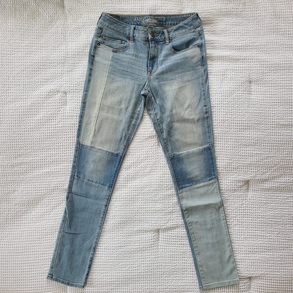 Patchwork Blue Jeans